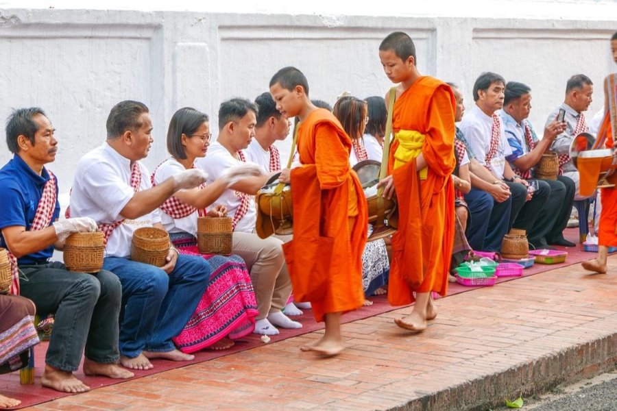 Day 3 of the 7-day tour in Laos, we will explore the alms giving ceremony