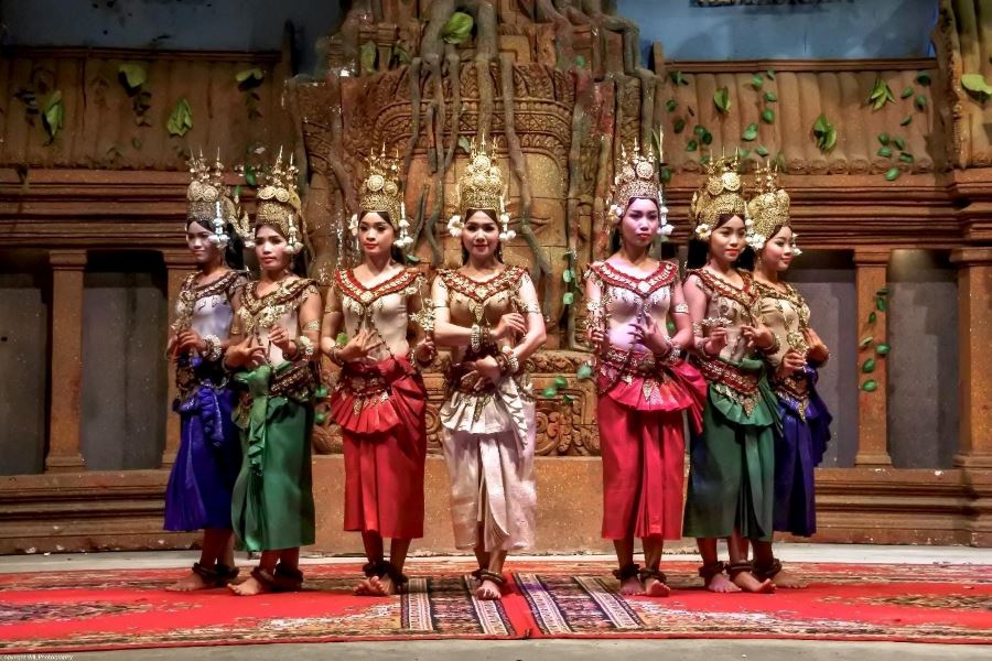 The Cambodian Aspara dance originated from fairies dance in folklore