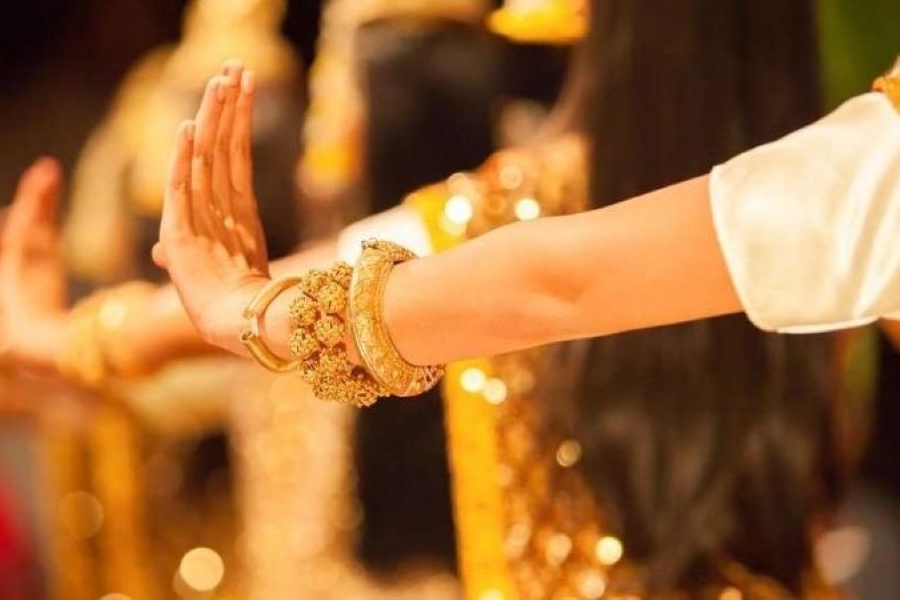 Apsara dancer's hand movements