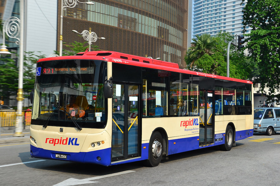 The common kind of bus in Kuala Lumpur operated by rapid KL - Photo: skyscrapercity