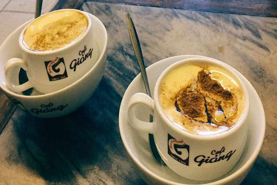 Only at Cafe Giang can you truly experience the authentic taste of egg coffee. Source: MIA