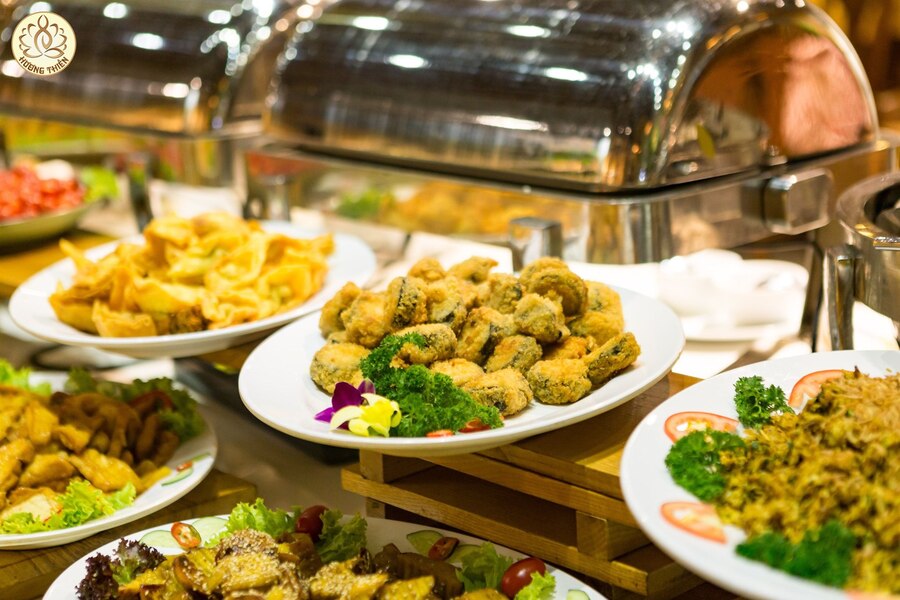 Huong Thien Vegetarian Buffet is a peaceful and comfortable destination for vegetarians