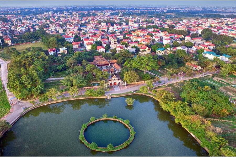 Dong Anh District area on the former Co Loa Citadel. Source: VinWonders