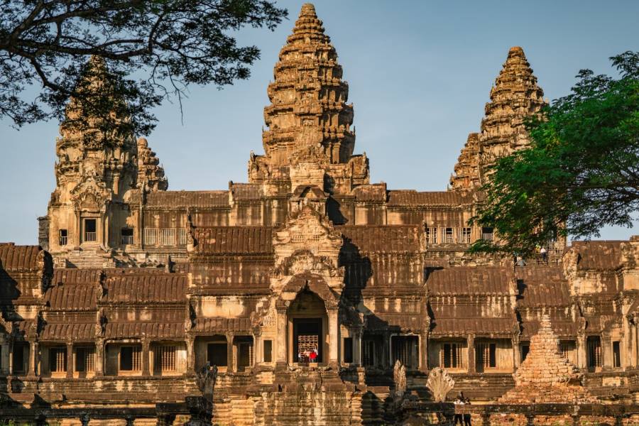 The Angkor Wat temple complex is one of the must-visit places when traveling to Cambodia 