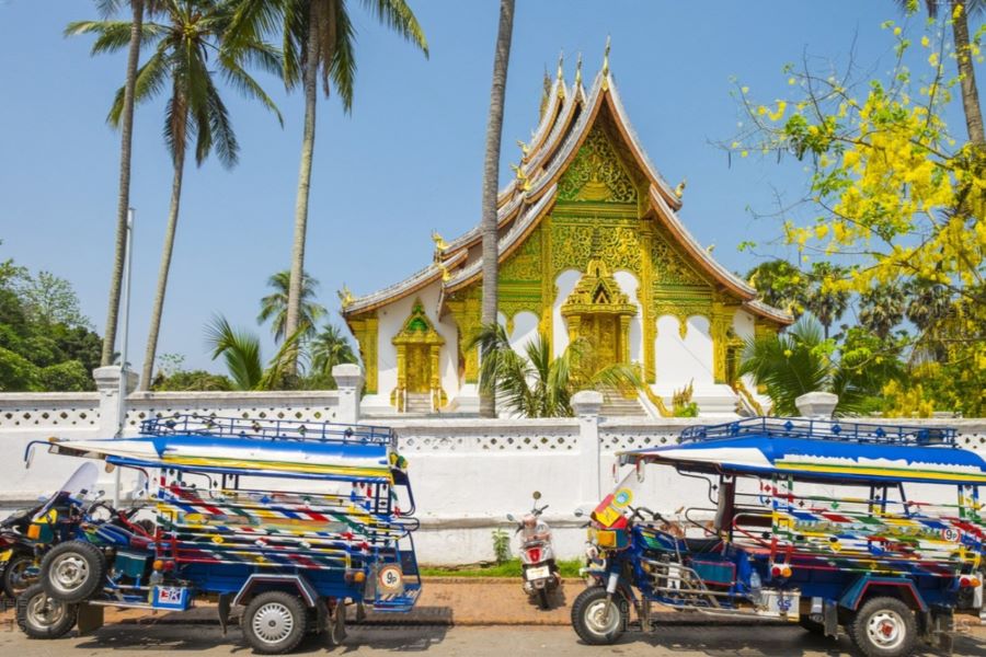 Taking a tuk-tuk is the easiest and quickest way to reach Elephant Village 