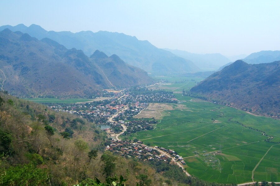 Mai Chau Valley seen from above. Photo: Wikipedia