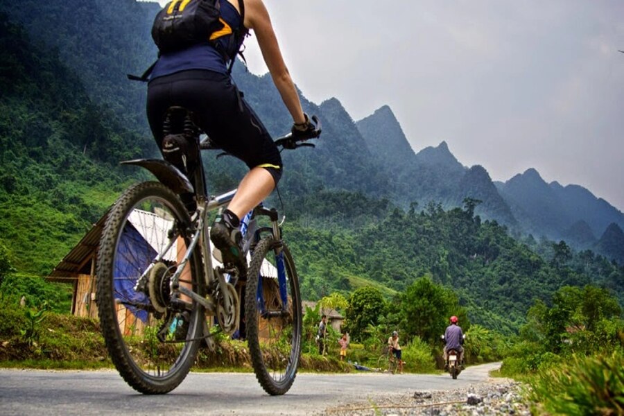 Only you, the bike, and the nature. Photo: Asia King Travel