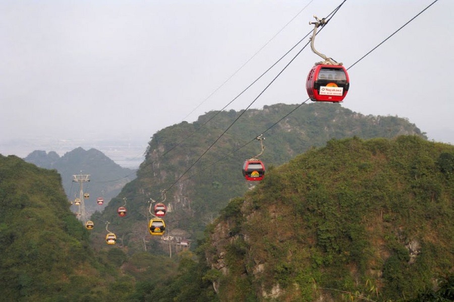 Take the cable car to have a view from above