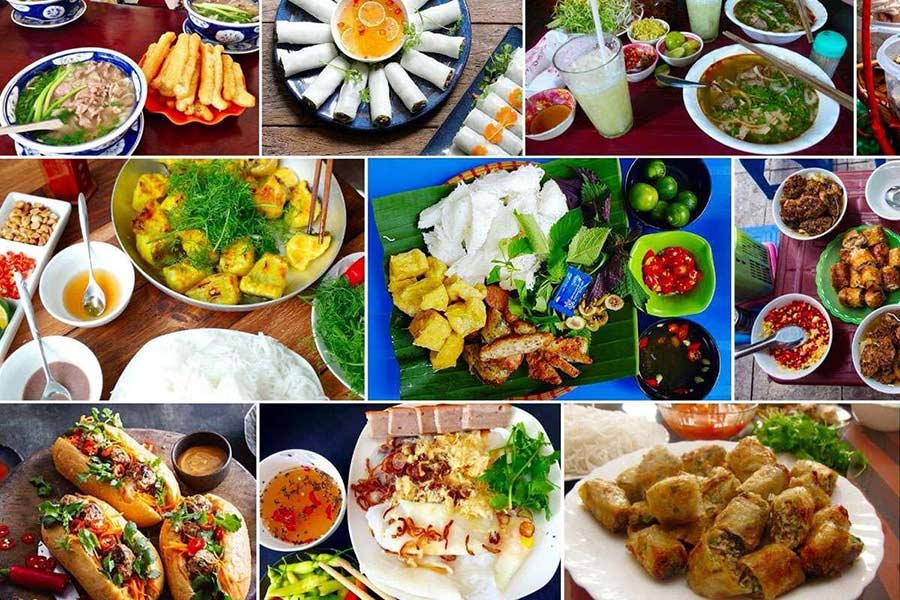Hanoi food reflects the diverse flavors and ingredients of the country