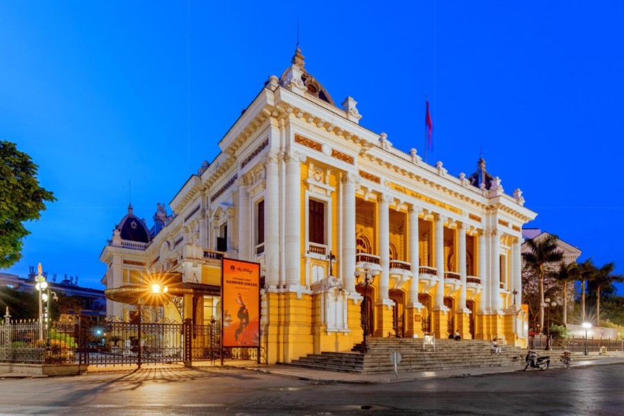 Hanoi Opera House, set in the heart of the French Quarter (Cre: Silk Path)