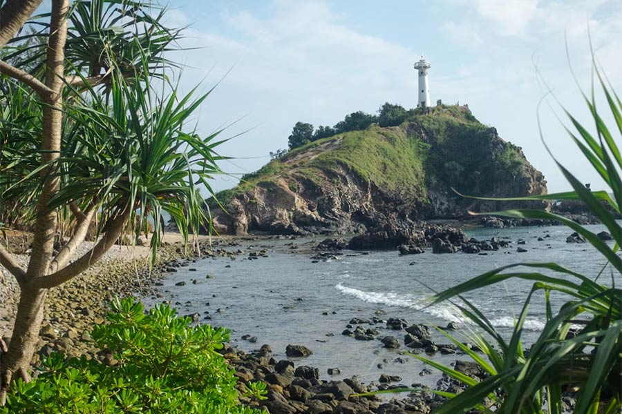 A lighthouse in Hat Chao Mai 