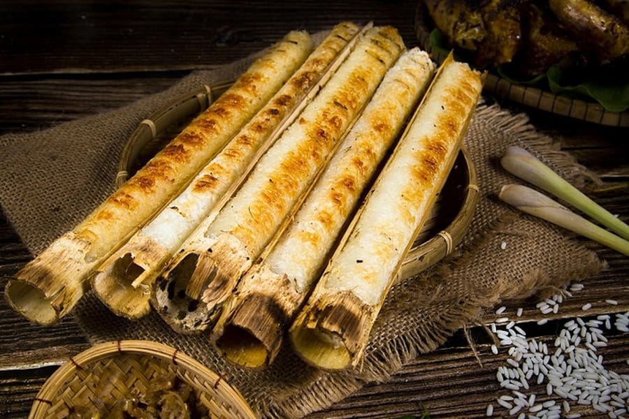Sticky bamboo rice is a culinary adventure for the senses