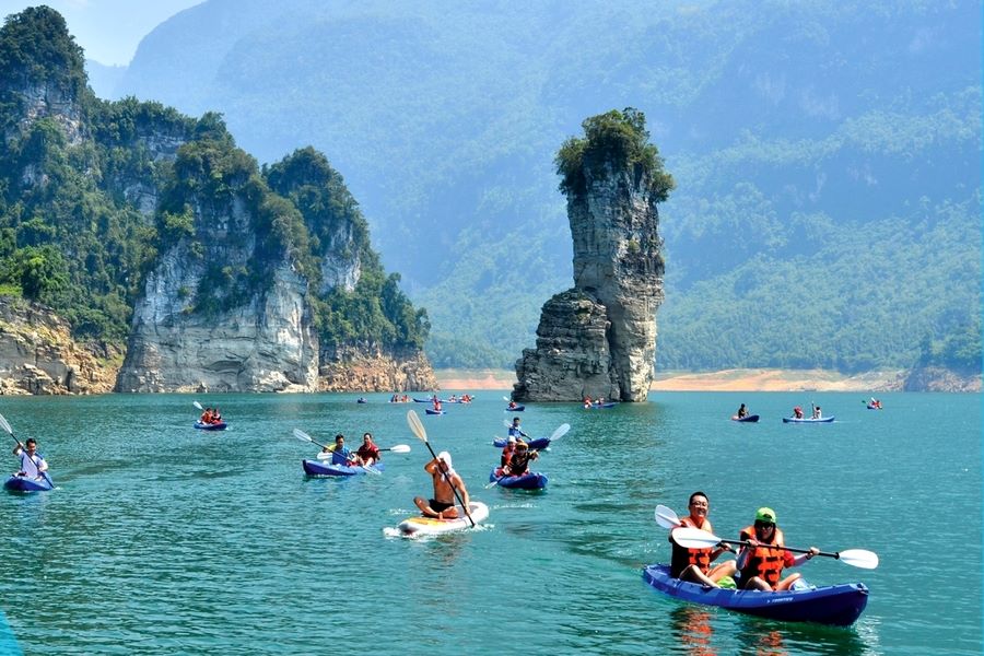 Kayaking is the top choice activity in Na Hang