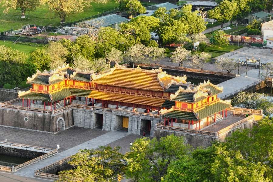 Aerial view of Hue Imperial Citadel