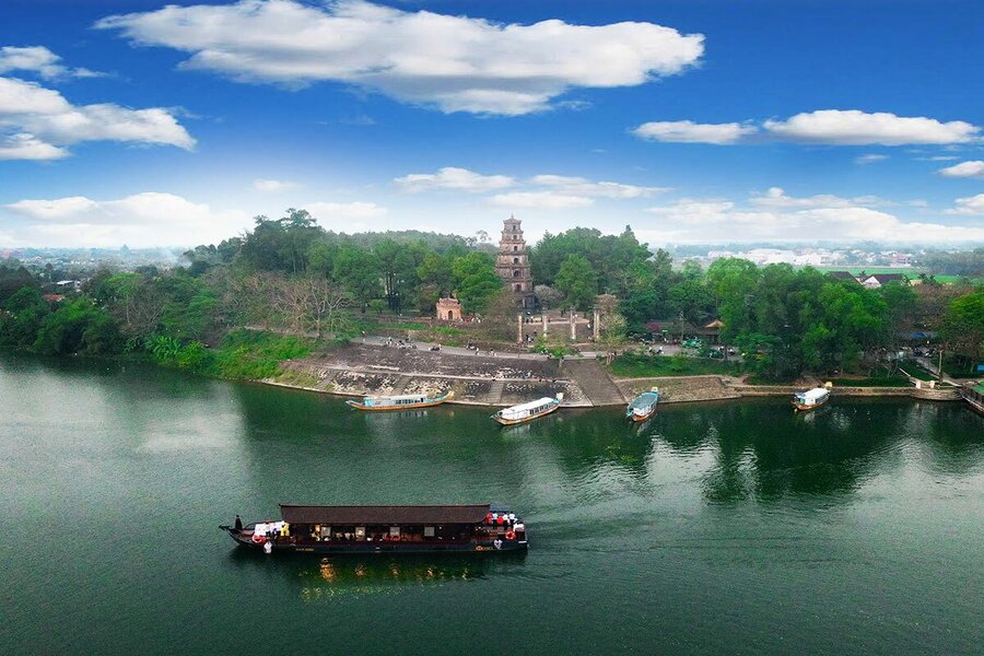 Thien Mu Pagoda and Huong River
