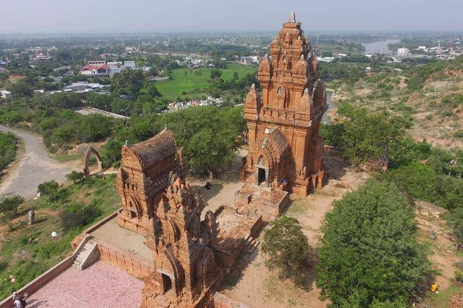 Po Klong Garai Temple complex from above