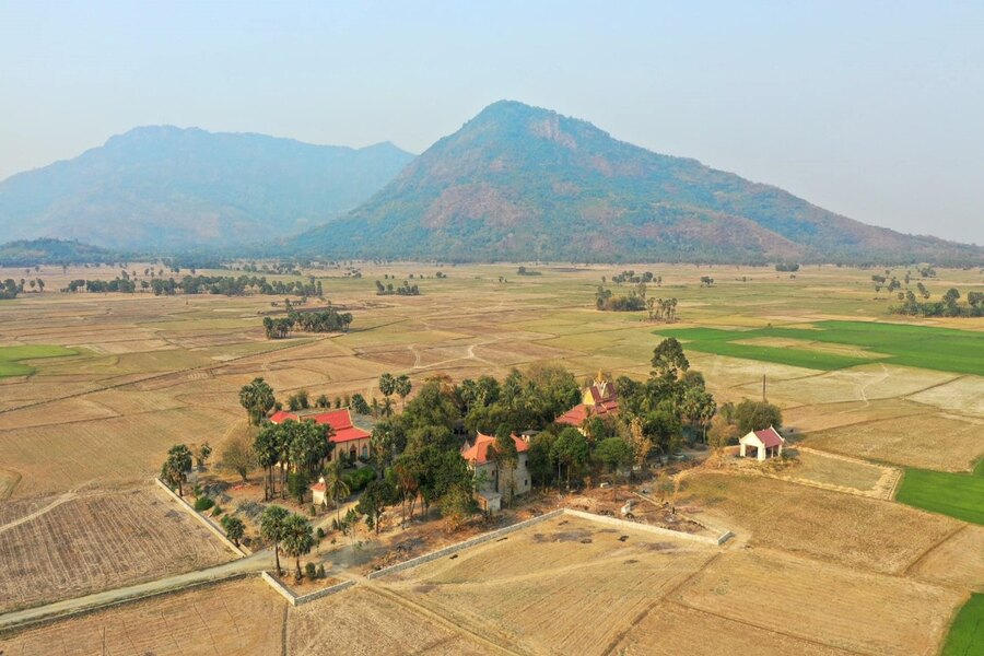 Koh Kas Pagoda located in southern Vietnam countryside