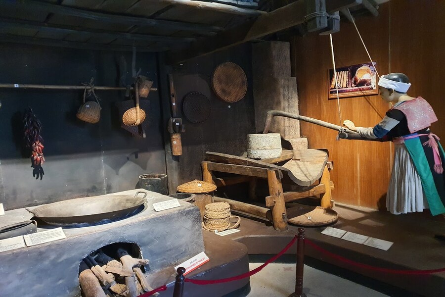 Kitchen of an ethnic minority group in the northern Highlands