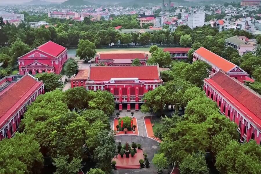 Hue Gifted High School aerial view