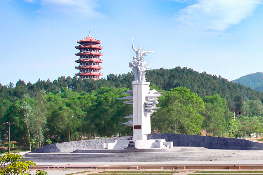 The war memorial monument towards the aspiration for peace