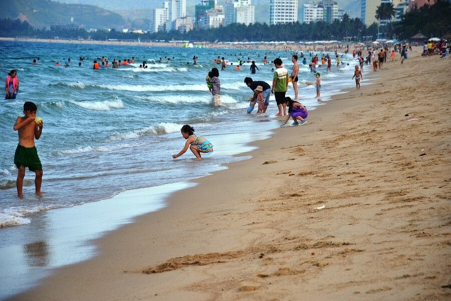 Joyful moments at Nha Trang Beach