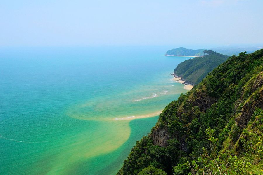 Sea view from above Kuala Besut