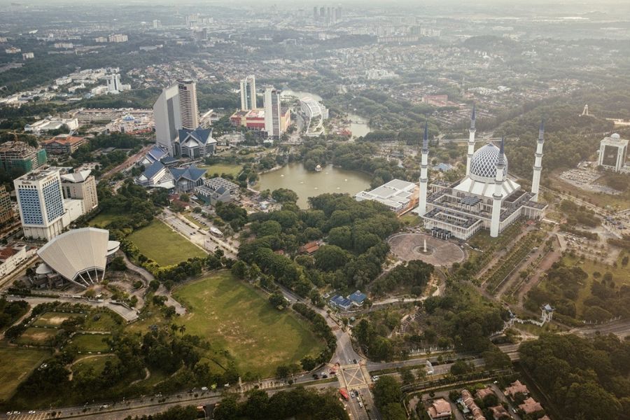 The view of Shah Alam from above