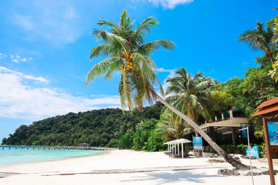 Beautiful beach at Lang Tengah Island 