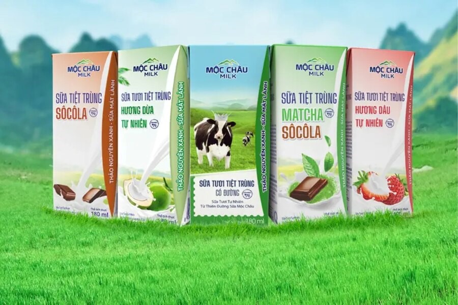 Moc Chau Milk is a major milk brand in Vietnam. Photo: CafeF