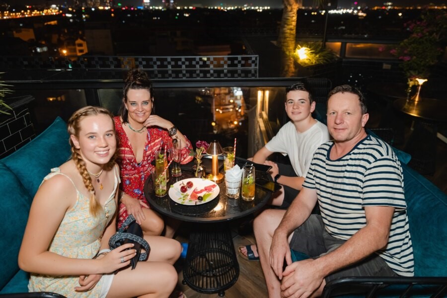 A place to sit and share stories about your day. Photo: Lighthouse Sky Bar