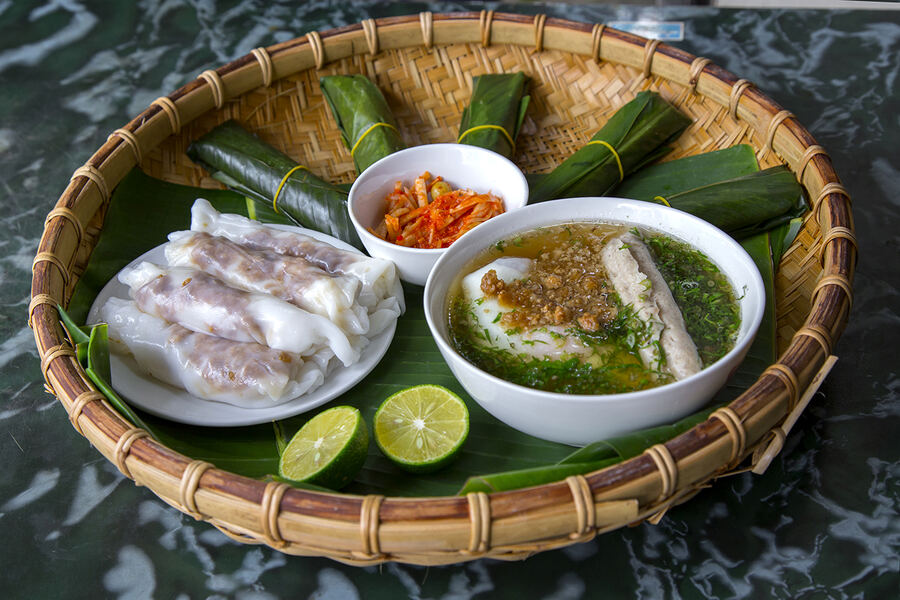 It looks much fuller than a typical plate of rice rolls. Photo: Cao Bang Tourism