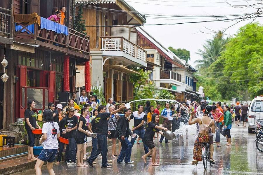 People and tourists always love the water fights most at the festival