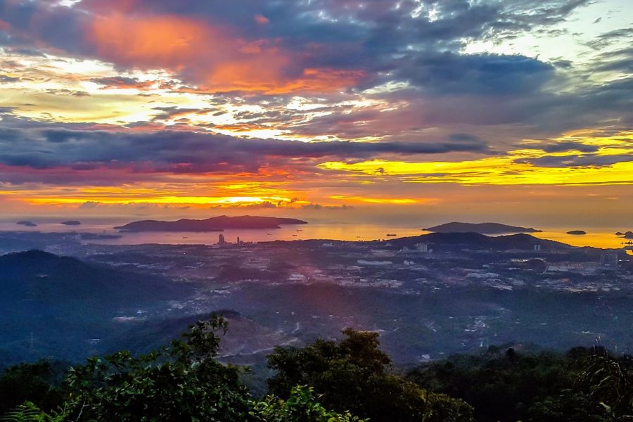 View from the top of the hill 