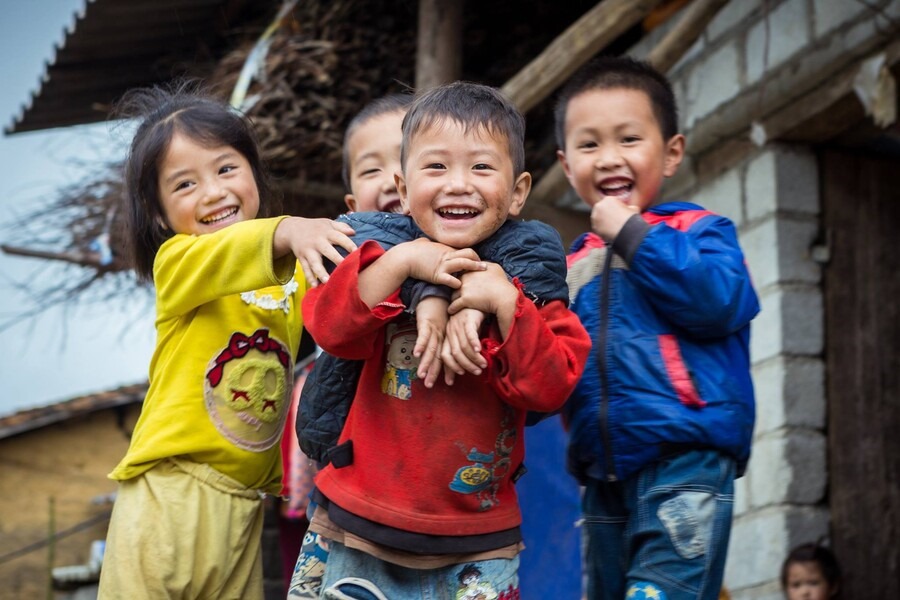 Children from ethnic minorities. Photo: Long Hung