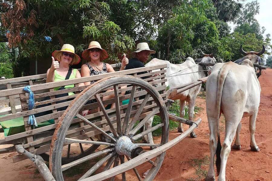 Ox cart is a traditional transportation in rural villages. Photo: TripAdvisor