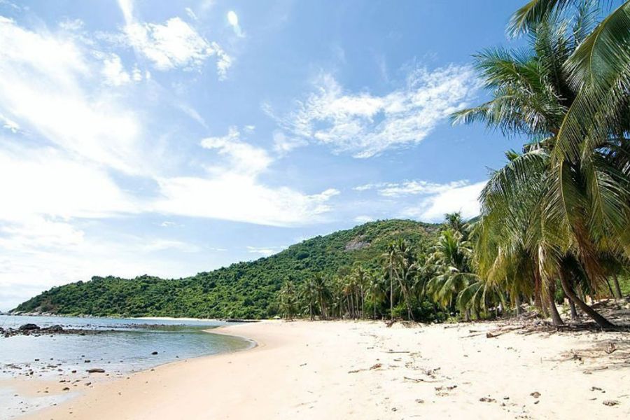 Island with beautiful beach