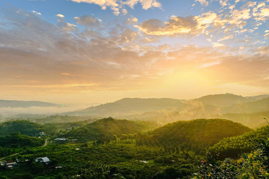 Sunset in Madagui. Photo: Hub2S