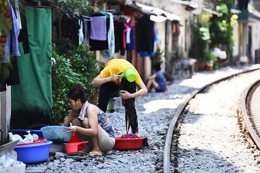 The rustic everyday life of the local residents before this street gained popularity among tourists (Source: Giang Huy)