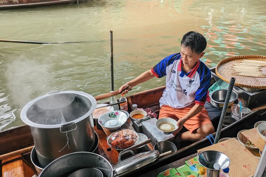 Boat noodles are distinctive for their small portion sizes. Photo: Atlas Rambler Travel Guides