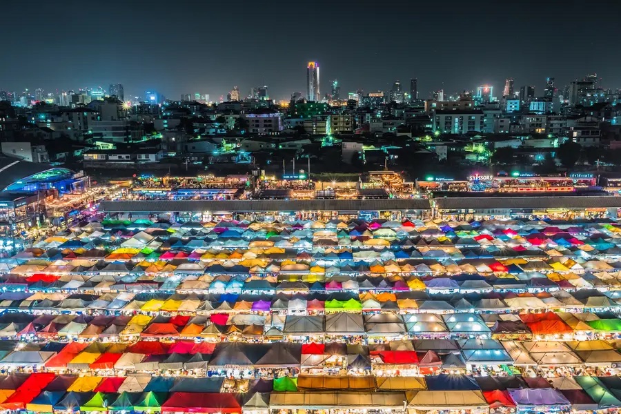 The view of the market from above (Source: Internet)