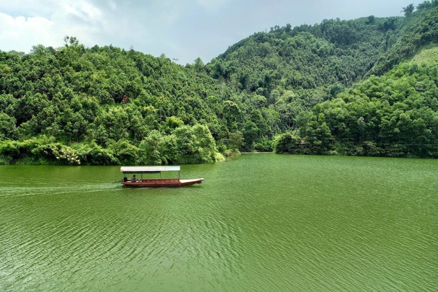 Travel by Bamboo Rafts 