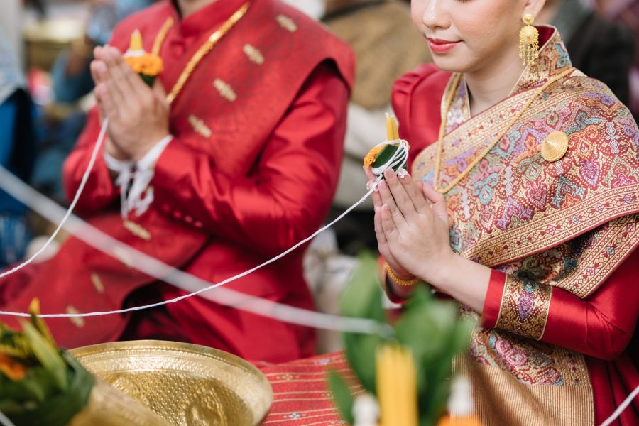 Tradition Lao wedding