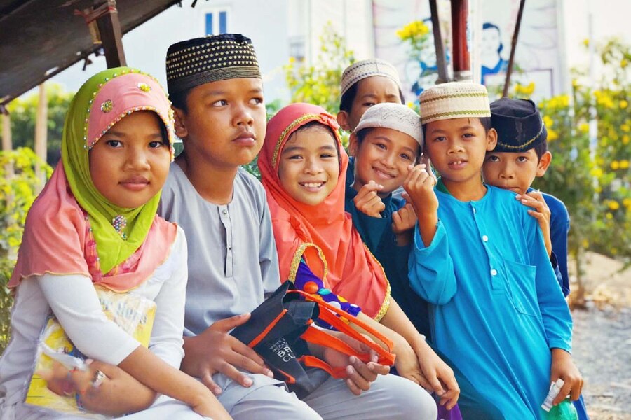 Cham children in An Giang. Photo: VOV