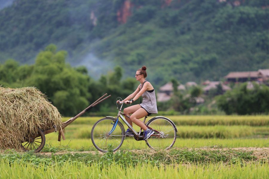 Cycling at Ban Ang