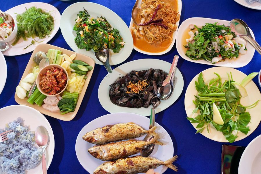 A traditional meal at local restaurant in Phuket