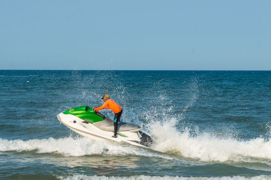 Water sports at the beach