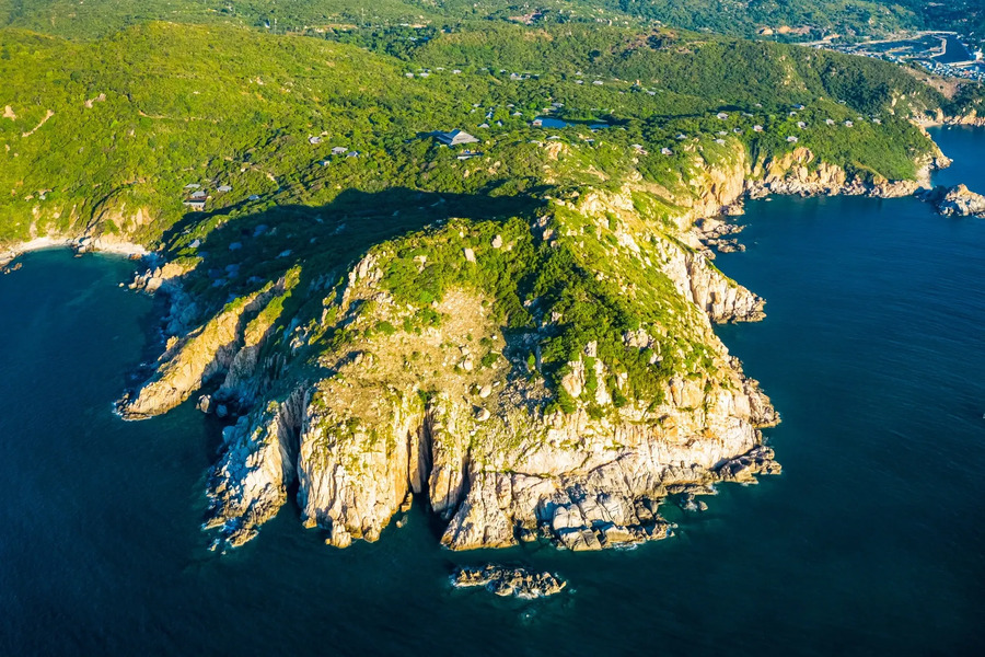 Nui Chua National Park as seen from the sea. Photo: Bui Van Hai