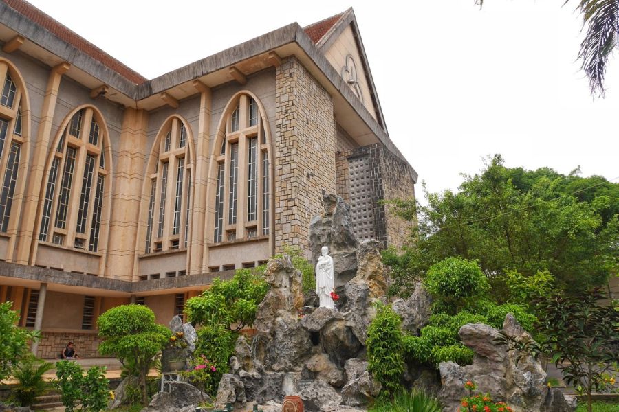 The grounds of the cathedral