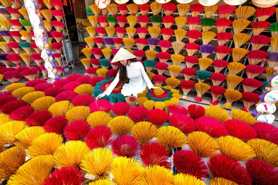 Unique souvenirs at the village