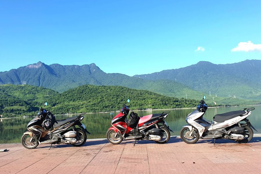 Riding a motorbike is the best way to feel the scenery